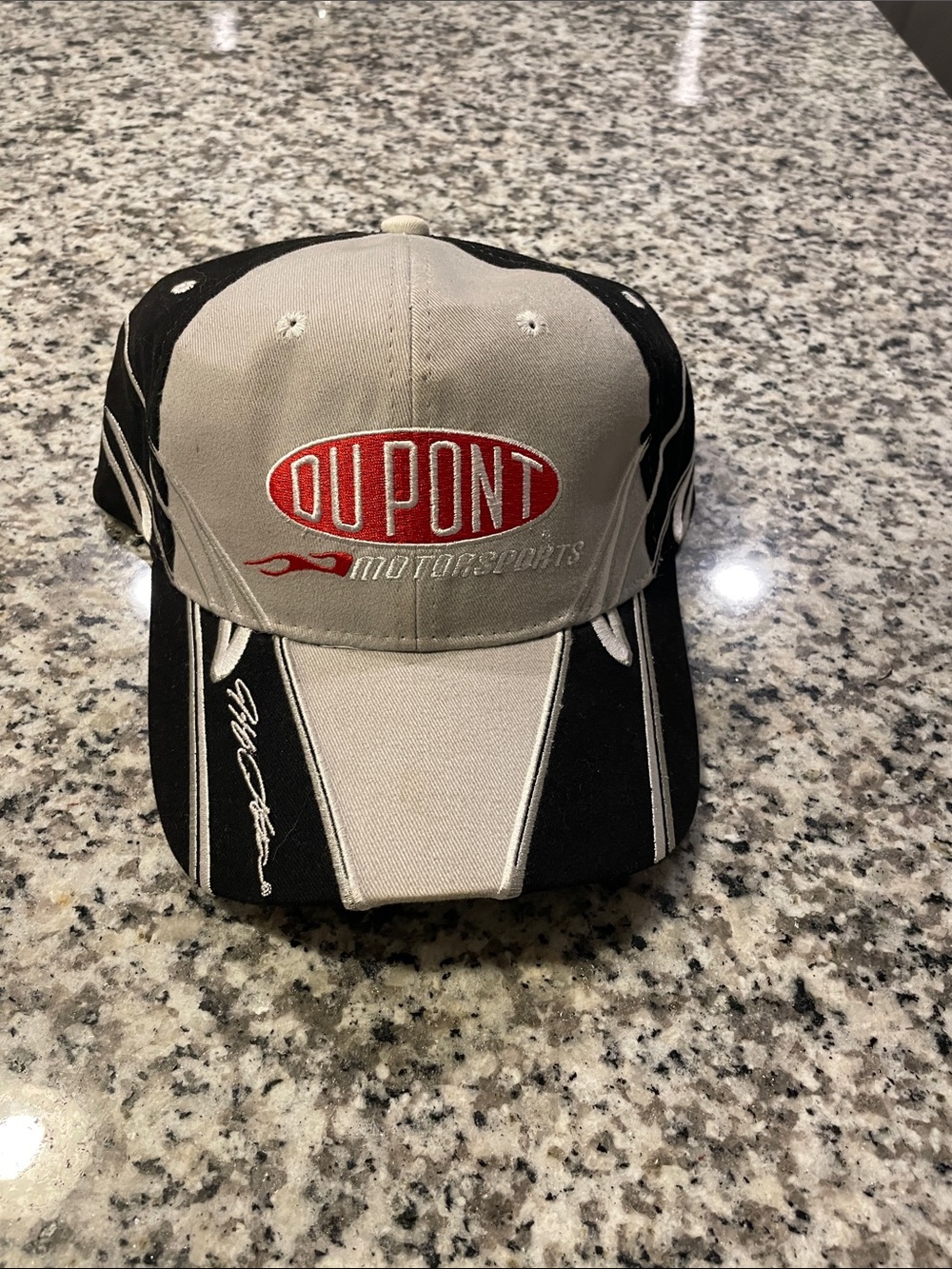 VTG Jeff Gordon Baseball Hat DuPont in Gray and Black